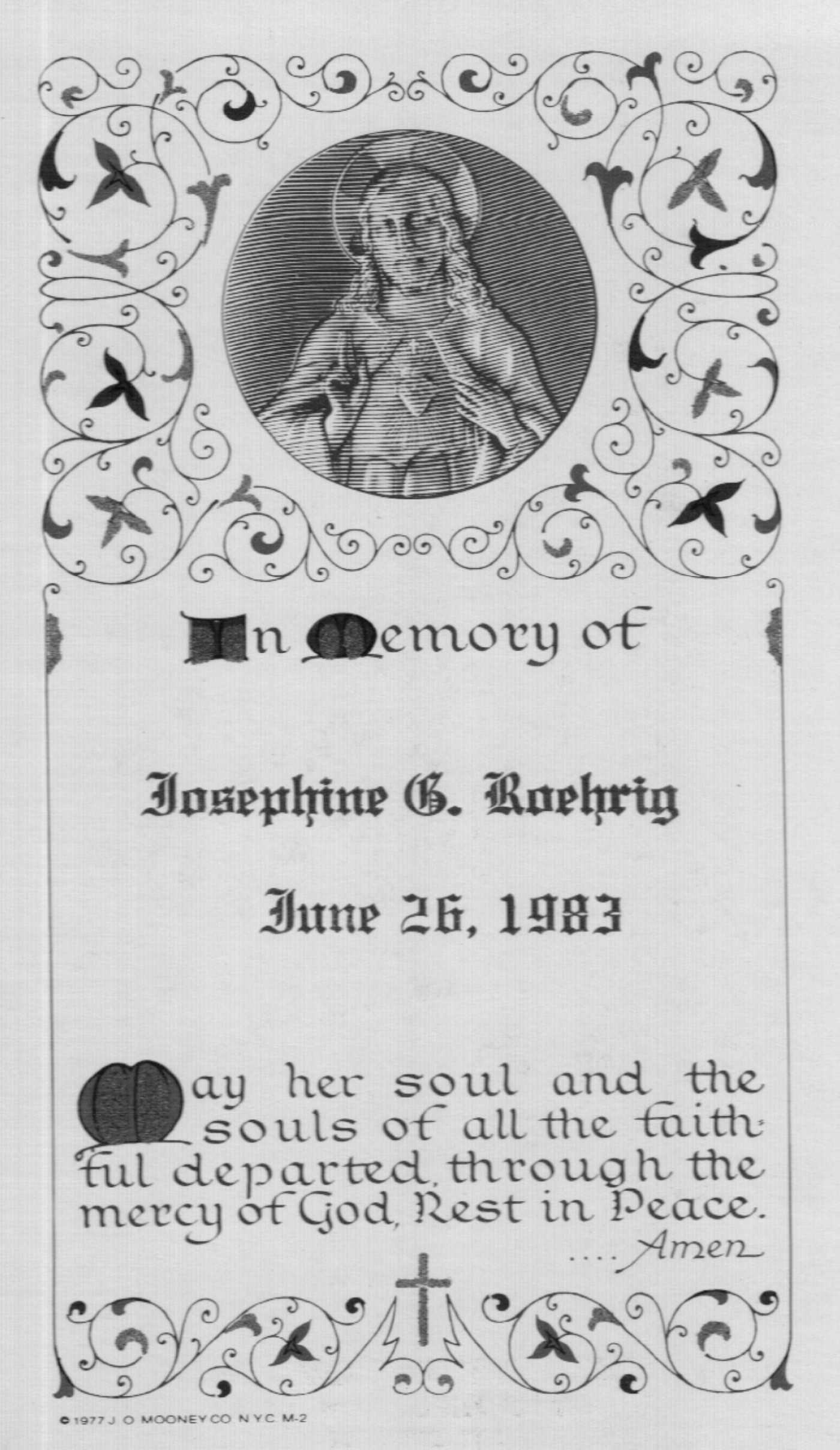 1983 Death Josephine Roehrig.tif